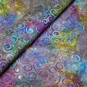 PURPLE GREEN BLUE - Bdazzled - Batikstoff aus Indonesien